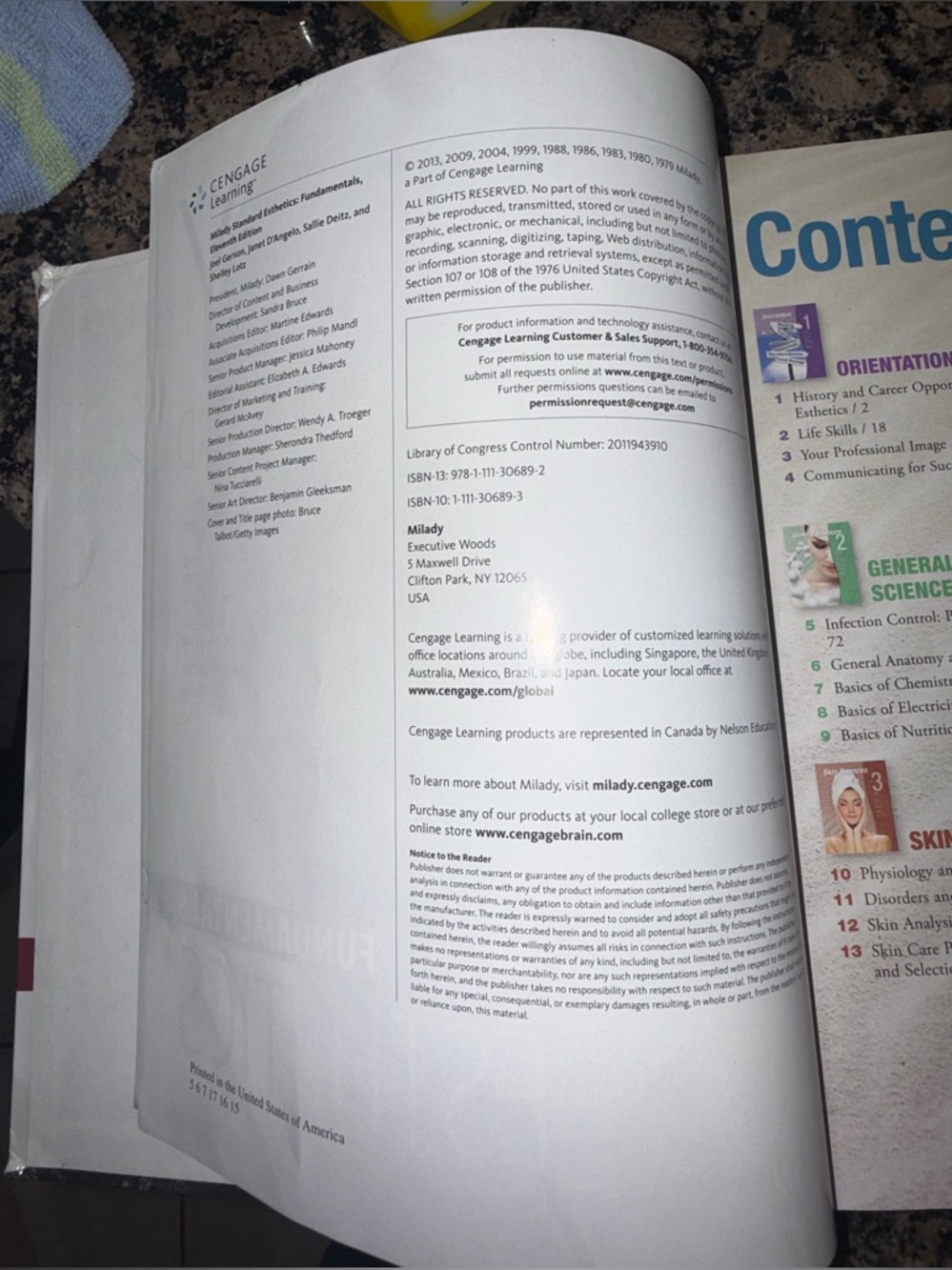 MILADY®️ STANDARD FUNDAMENTAL ESTHETICS HARD COVER BOOK | USED COPY - Picture 9 of 9